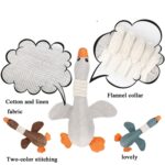 2 uds. De animales largos, ganso salvaje, juguete para perros resistente a mordeduras vocales, suministros para perros molares de felpa, Gray, Blue, Brown - Imagen 4