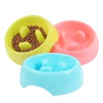 5 PCS Pet Bowl Cat Bowl Feeder Anti-Asfixia Slow Food Bowl Thicked Dog Bowl, L 21.5 x 22 x 7.5cm - Imagen 2
