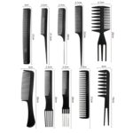 10 unids/set peine plano de plástico para peluquería - Imagen 3