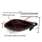 Monedero para teléfono móvil con un solo hombro en diagonal para mujer, Lake Blue - Imagen 4