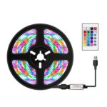 Tira de luz LED 16 colores Control remoto RGB Cinturón de luz USB Symphony Neon Barra de luz suave decorativa, 4m