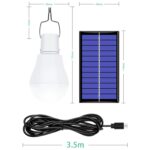 Bombilla solar LED USB Bombilla de luz de emergencia portátil para exteriores Iluminación para acampar - Imagen 2