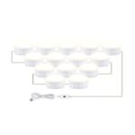 Luz de espejo de maquillaje LED Luz de relleno de belleza Luz frontal de espejo con sensor de barrido manual, 14 Bulbs
