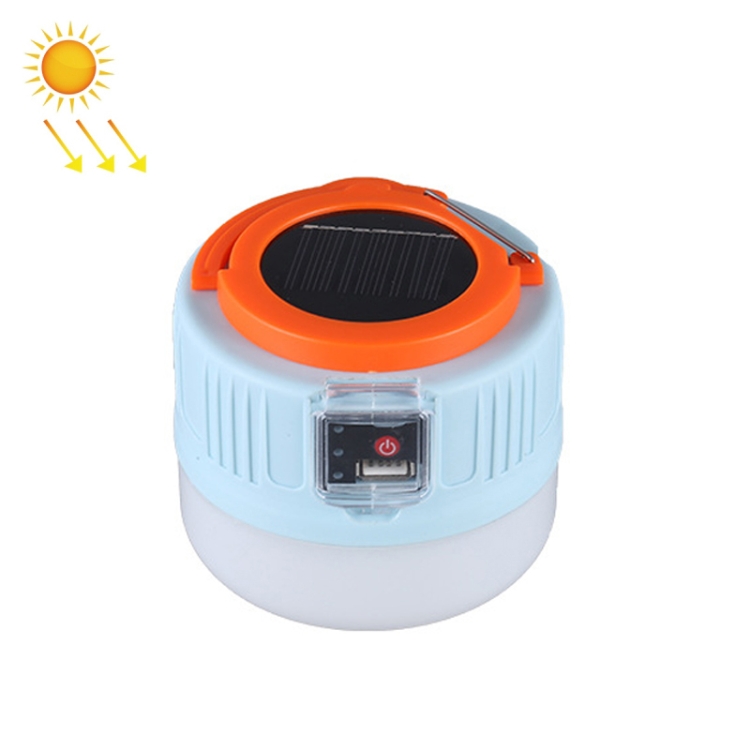 TBD0572269802.jpg Luz solar para acampar Luz de bombilla de iluminación LED para el hogar al aire libre, estilo:, 509 Charging (Blue Orange) - Imagen 1