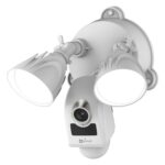 LC1C Lámpara de jardín Cámara de reflector Monitor de casa al aire libre Visión nocturna Cámara de vigilancia familiar impermeable, enchufe CN, LC1C