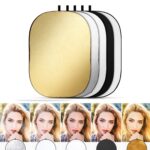 90 x 120 cm 5-en-1 plata / suave / dorado / blanco / negro plegable estudio estudio reflector - Imagen 2