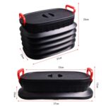 Cubo de basura plegable de 18L Caja de almacenamiento telescópica Cubo de almacenamiento Cubo de agua plegable, Folding Trash Can - Imagen 3