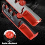 Afilador de cuchillos manual ajustable 4 en 1 Afilador de cuchillos multifuncional, 4 in 1 (Gray Red) - Imagen 5