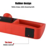 Afilador de cuchillos manual ajustable 4 en 1 Afilador de cuchillos multifuncional, 4 in 1 (Gray Red) - Imagen 6
