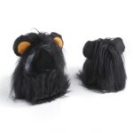 2 uds mascota perro gato imitación León tocado tocado peluca sombrero, L - Imagen 2