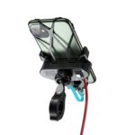 Kewig motocicleta coche eléctrico teléfono móvil navegación soporte impermeable, M10 2.4A Charging Version - Imagen 5