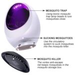 168 LED Fotocatalizador Lámpara para matar mosquitos Lámpara para atrapar mosquitos en el hogar, Mosquito Catching Lamp White - Imagen 3