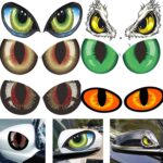 10 Uds coche reflectante coche pegatina espejo retrovisor ojo divertido pegatina 3D bloqueo de arañazos cuerpo pegatina decorativa - Imagen 2