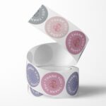 10 PCS Rose Flower Thank You Sticker Caja de regalo Etiqueta de sellado, 38mm 500 / Rolls - Imagen 4