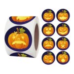 5 PCS Pegatinas de Halloween Envoltura de regalos Pegatinas de decoración de arte, 3.8cm / 1.5inch