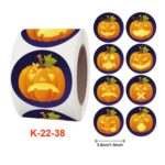 5 PCS Pegatinas de Halloween Envoltura de regalos Pegatinas de decoración de arte, 3.8cm / 1.5inch - Imagen 2