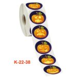5 PCS Pegatinas de Halloween Envoltura de regalos Pegatinas de decoración de arte, 3.8cm / 1.5inch - Imagen 3
