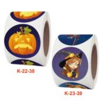 5 PCS Pegatinas de Halloween Envoltura de regalos Pegatinas de decoración de arte, 3.8cm / 1.5inch - Imagen 4
