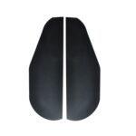 Espejo retrovisor para coche, cubierta de ceja para lluvia, espejo de Catering, protector de lluvia de aleación de aluminio, DM-104 (Black)
