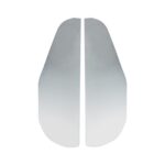 Espejo retrovisor para coche, cubierta de ceja para lluvia, espejo de Catering, protector de lluvia de aleación de aluminio, DM-104 (Silver)