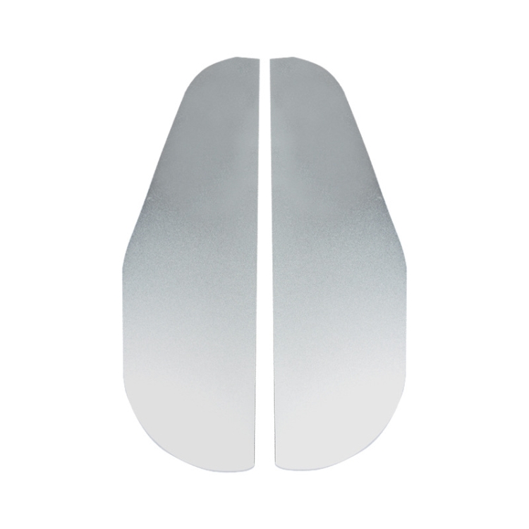 TBD0574125201C.jpg Espejo retrovisor para coche, cubierta de ceja para lluvia, espejo de Catering, protector de lluvia de aleación de aluminio, DM-104 (Silver) - Imagen 1