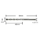 Taladro eléctrico manual de 10 Uds., taladro de choque, mezcla de pared, broca de construcción de pared de cemento de suelo, 5x84mm Triangle Handle - Imagen 2