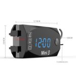 Reloj de voltaje y temperatura, medidor electrónico LED 3 en 1, pantalla Digital de pantalla grande, voltímetro resistente al agua y al polvo, 3 In 1 LED White Light - Imagen 3