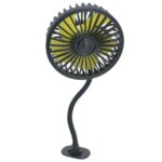F408 Ventilador de manguera de silicona para automóvil Ventilador USB de ajuste multiángulo, F408