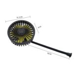 F408 Ventilador de manguera de silicona para automóvil Ventilador USB de ajuste multiángulo, F408 - Imagen 3