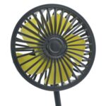 F408 Ventilador de manguera de silicona para automóvil Ventilador USB de ajuste multiángulo, F408 - Imagen 4