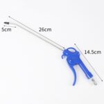 4 PCS Gran volumen de aire Metal Neumático Colector de polvo de alta presión Herramienta neumática de soplado de polvo, Short, Long - Imagen 2