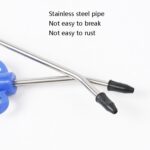 4 PCS Gran volumen de aire Metal Neumático Colector de polvo de alta presión Herramienta neumática de soplado de polvo, Short, Long - Imagen 5