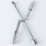 Llave de neumático de coche de manga cruzada plegable de 350 mm, 350mm Folding Cross Wrench - Imagen 4