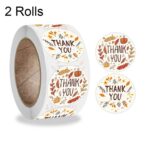 10 rollos K-54 etiqueta adhesiva de decoración de regalo Floral de agradecimiento, 2.5cm