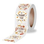10 rollos K-54 etiqueta adhesiva de decoración de regalo Floral de agradecimiento, 2.5cm - Imagen 4