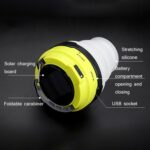GOOFY DT-7107A al aire libre Solar USB recargable Camping luz portátil retráctil multifuncional LED tienda de campaña - Imagen 3
