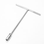 4 PCS T-Wrench Car Assembly Reparación Manga Llave Hexagonal Alargamiento Socket, 7mm