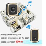 CACAZI A58 Timbre inalámbrico inteligente sin batería, US Plug - Imagen 4