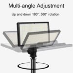 Ajuste continuo LED Luz de relleno en vivo Fotografía reversible Luz suave, 10 inch - Imagen 4