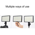 Ajuste continuo LED Luz de relleno en vivo Fotografía reversible Luz suave, 10 inch - Imagen 5