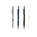 5 PCS Baile 2.0mm Examen Push-out Dibujo Dibujo Escritura Actividad Automático 2B Lápiz, Blue, Black, Silver - Imagen 3