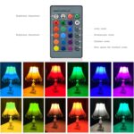 Bombilla LED RGB de 3W Lámpara mágica de noche de 16 colores Luz de escenario regulable con control remoto de 24 teclas, E27 3W, E14 3W - Imagen 5