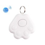 2 uds HYC-09 pata de perro Bluetooth dispositivo antipérdida localizador de seguimiento de mascotas llavero búsqueda inteligente alarma bidireccional, Dog Paw White