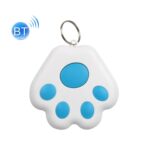 2 uds HYC-09 pata de perro Bluetooth dispositivo antipérdida localizador de seguimiento de mascotas llavero búsqueda inteligente alarma bidireccional, Dog Paw Light Blue