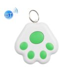 2 uds HYC-09 pata de perro Bluetooth dispositivo antipérdida localizador de seguimiento de mascotas llavero búsqueda inteligente alarma bidireccional, Dog Paw Green