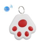 2 uds HYC-09 pata de perro Bluetooth dispositivo antipérdida localizador de seguimiento de mascotas llavero búsqueda inteligente alarma bidireccional, Dog Paw Red
