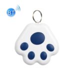 2 uds HYC-09 pata de perro Bluetooth dispositivo antipérdida localizador de seguimiento de mascotas llavero búsqueda inteligente alarma bidireccional, Dog Paw Dark Blue