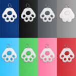 2 uds HYC-09 pata de perro Bluetooth dispositivo antipérdida localizador de seguimiento de mascotas llavero búsqueda inteligente alarma bidireccional, Dog Paw Green - Imagen 2