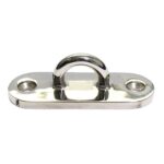 Asiento de placa de barco ovalado de acero inoxidable 316, accesorios de asiento fijo para barco de remos a mano, 88mm