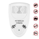 LI-3110 Repelente de ratas electrónico ultrasónico Repelente de insectos inteligente para el hogar, US Plug(White)